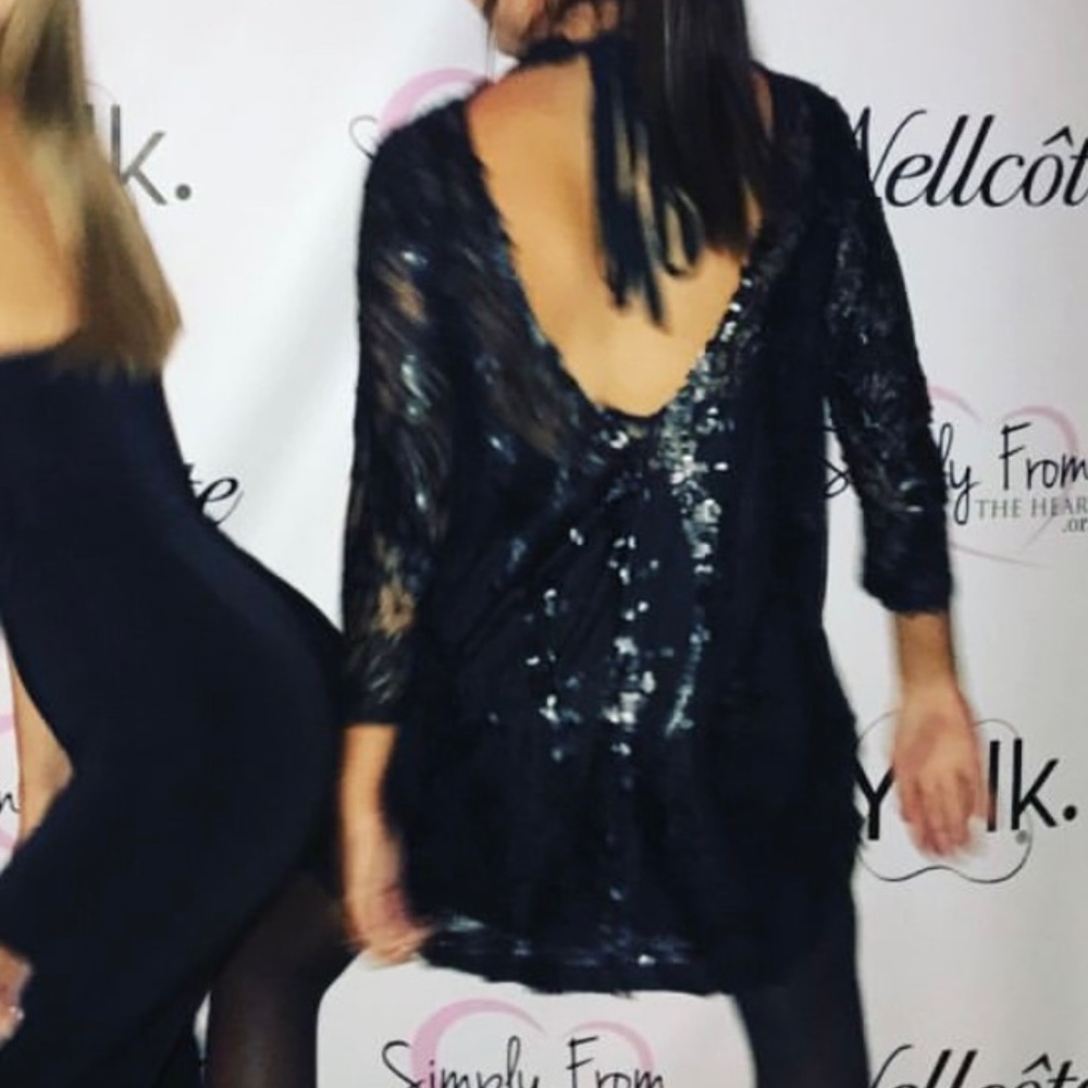 Black sequin dress - Picture 4 of 5